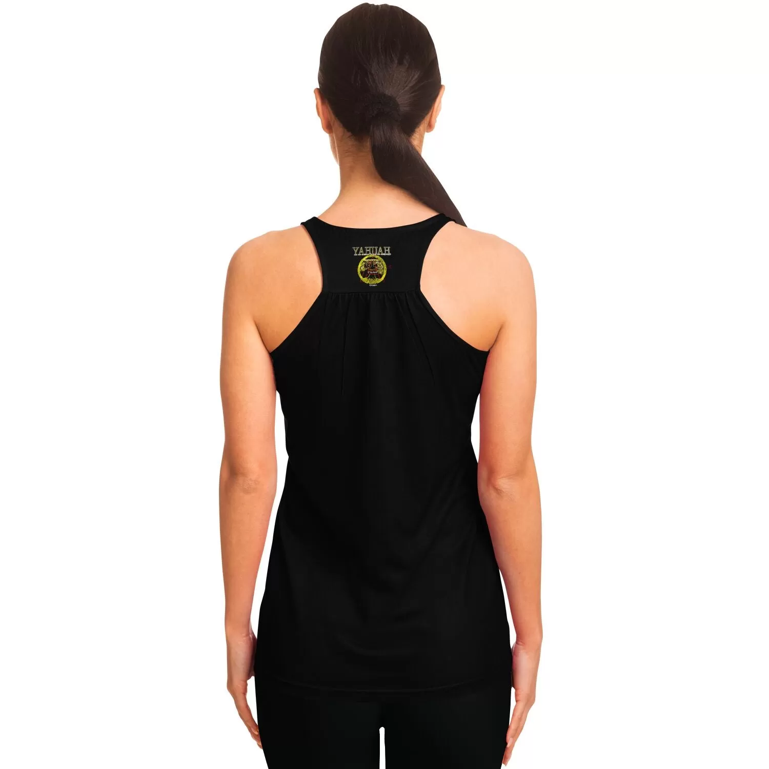 A-Team 01 Blue Ladies Designer Flowy Racerback Tank Top