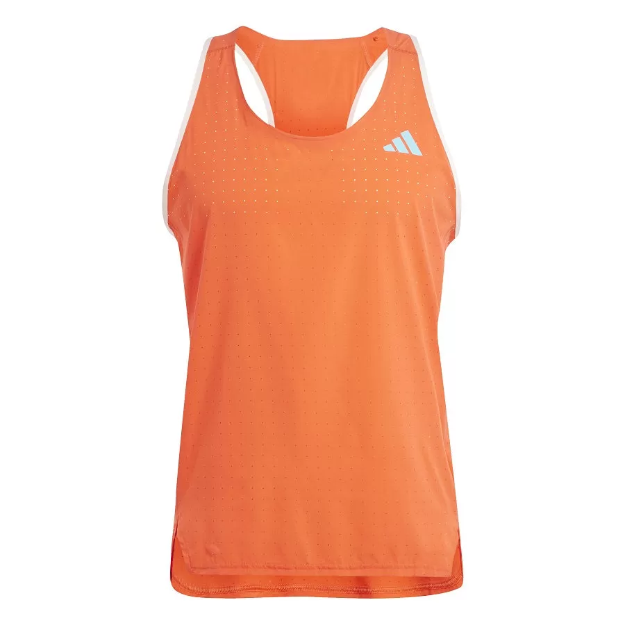 Adidas camiseta tirantes Adizero Singlet Coral