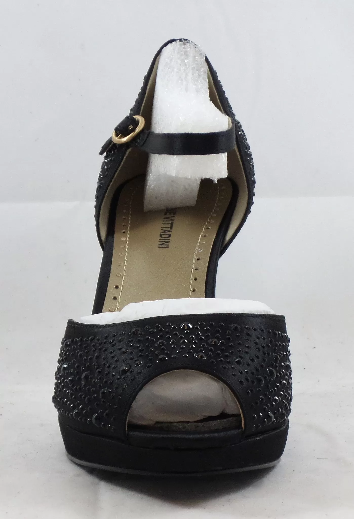 ADRIENNE VITTADINI Women's Potomac Pump - Black Satin - MSRP $99