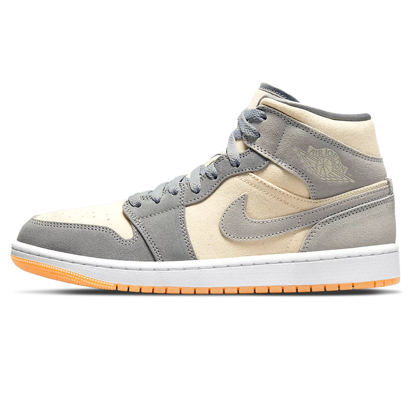 Air Jordan 1 Mid Coconut Milk Particle Grey