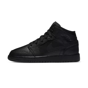 Air Jordan 1 Mid GS 'Triple Black' 2020