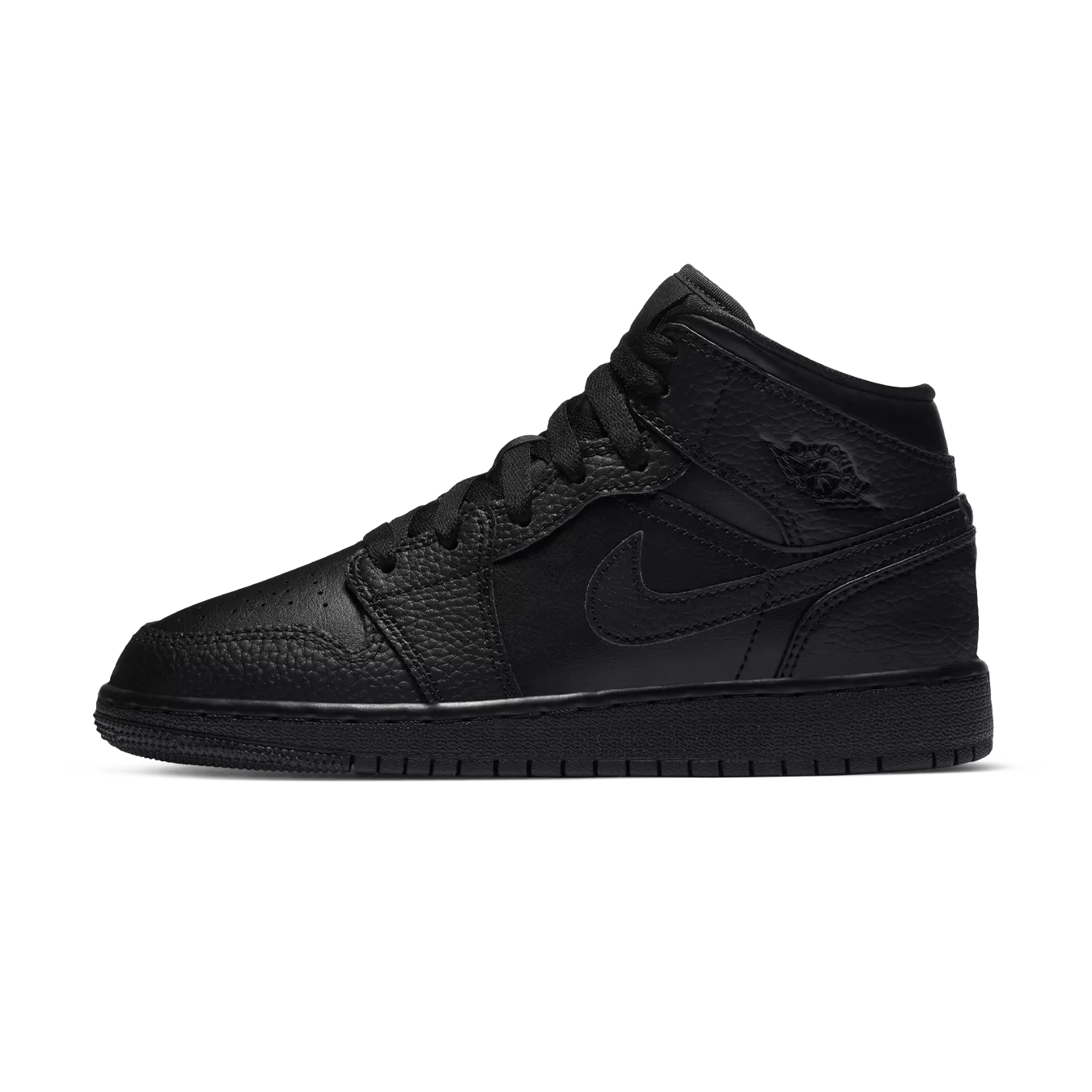 Air Jordan 1 Mid GS 'Triple Black' 2020