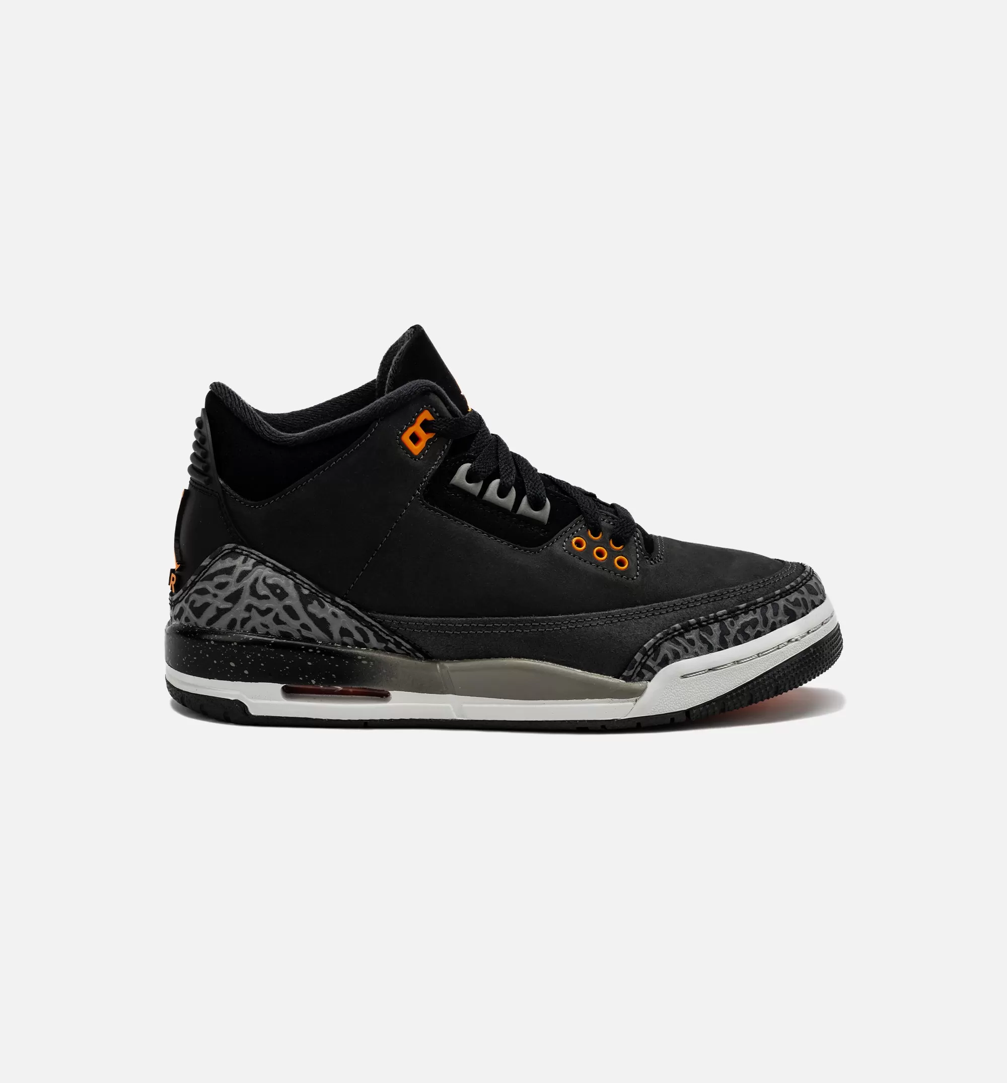 Air Jordan 3 Retro Fear Grade School Lifestyle Shoe - Night Stadium/Total Orange