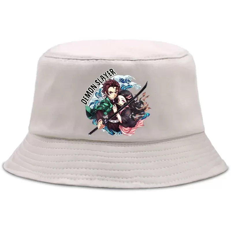 Anime Summer Hat Kamado Nezuko Panama bob bucket hat