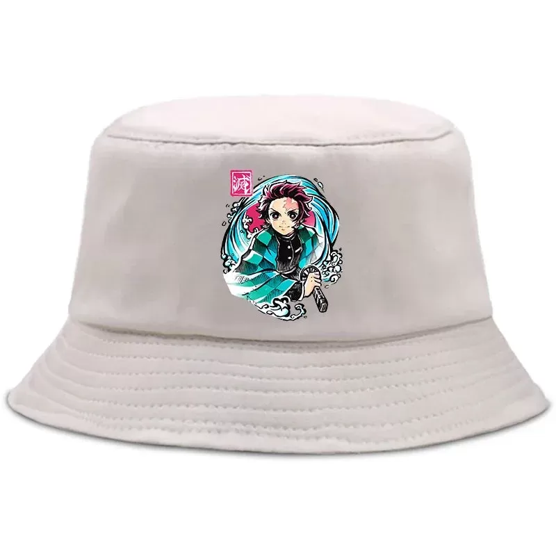 Anime Summer Hat Kamado Nezuko Panama bob bucket hat