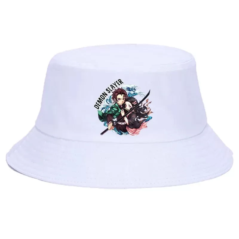 Anime Summer Hat Kamado Nezuko Panama bob bucket hat