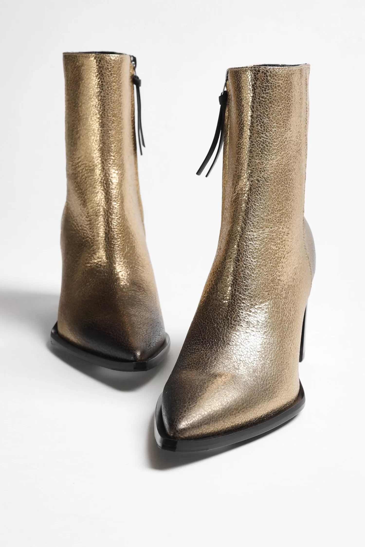 Ankle Boots Metallic Chic in Gold