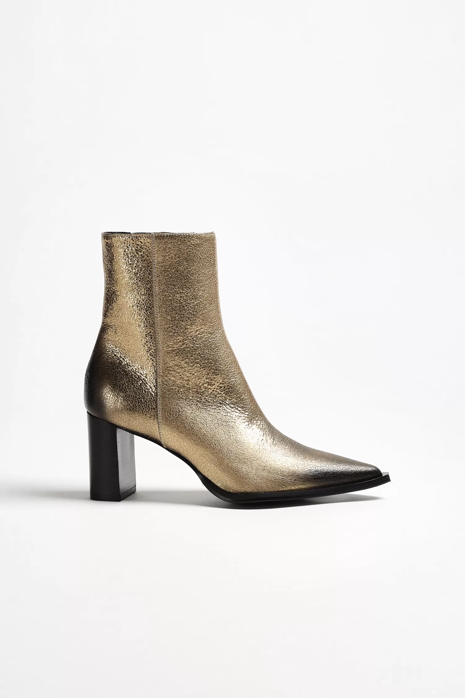 Ankle Boots Metallic Chic in Gold