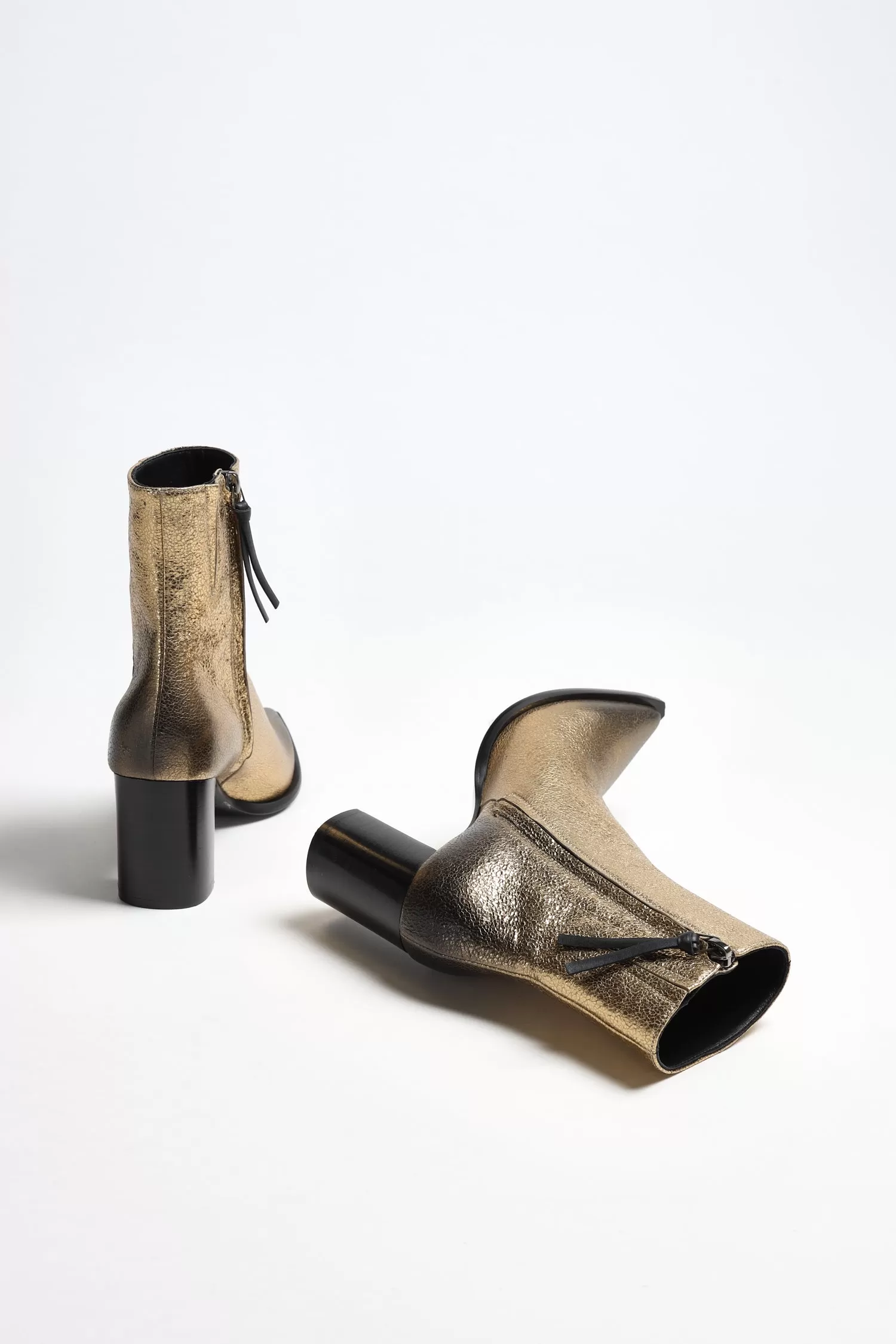 Ankle Boots Metallic Chic in Gold