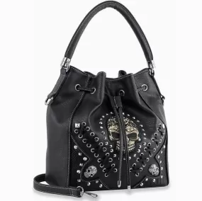 Bag - Skull Drawstring Hobo