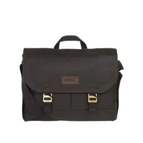 Barbour Essential Wax Messenger Bag - Olive