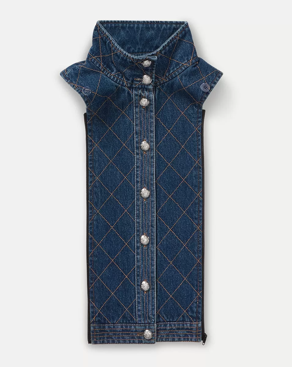 Barta Denim Quilted Dickey