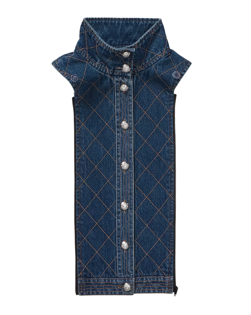 Barta Denim Quilted Dickey