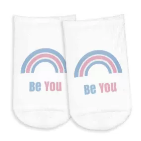 Be You - Transgender Pride Rainbow No Show Socks