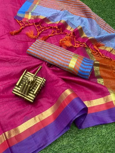 Beautiful Cotton Summer Wear Saree