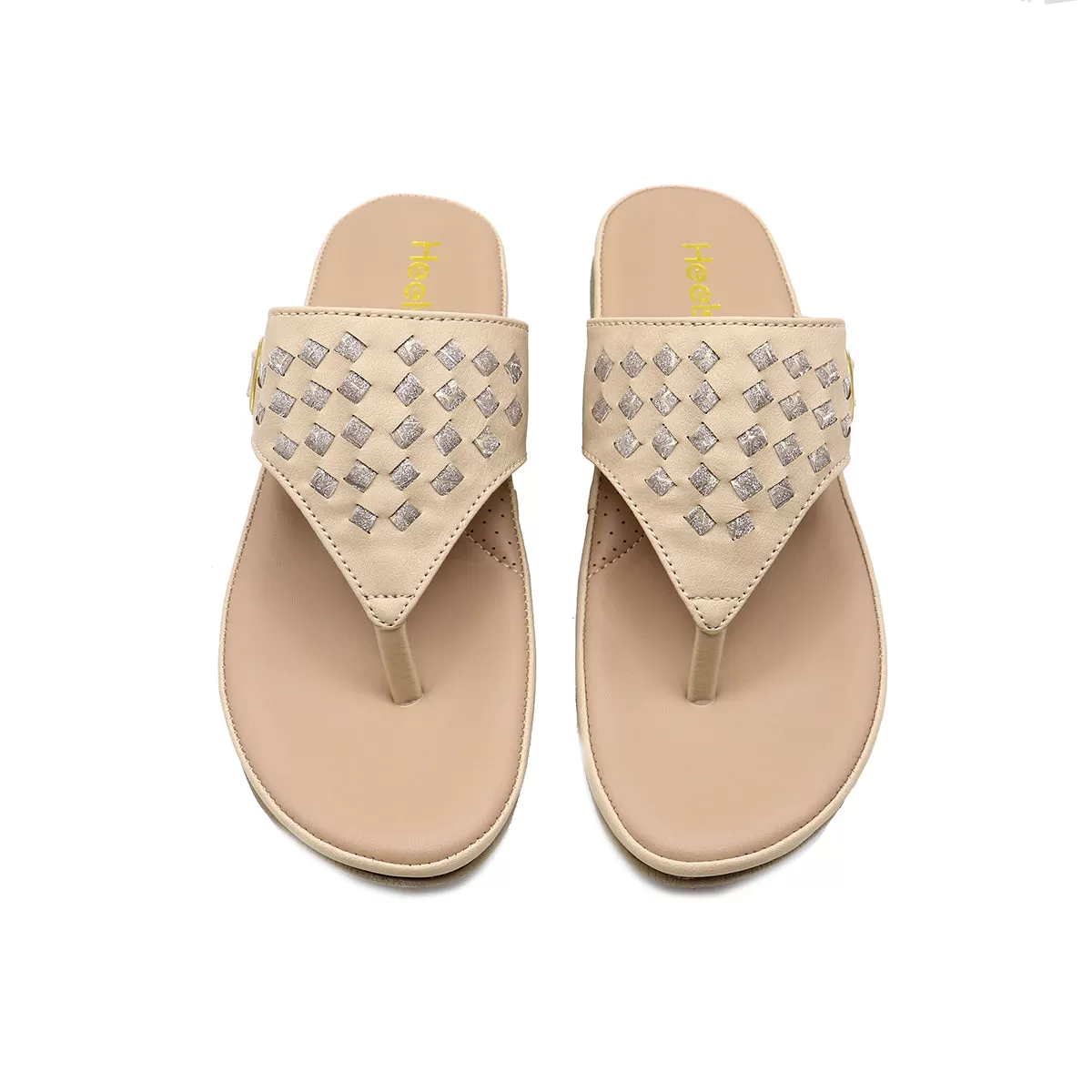 Beige Pu Chappal 070223