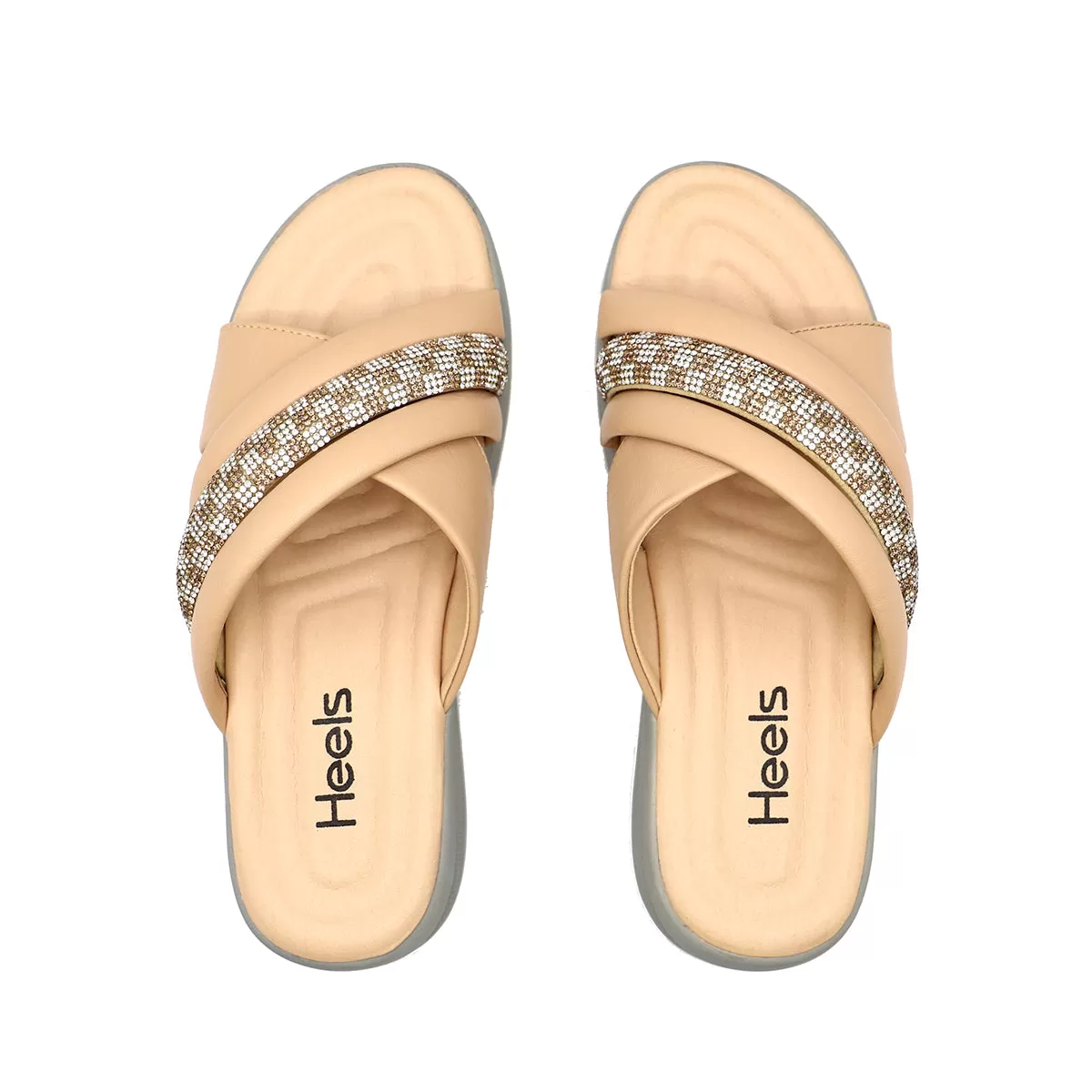 Beige Pu Slipper 074138