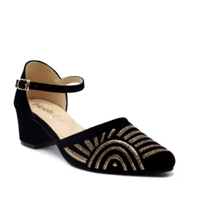 Black Fancy Sling Back 085483