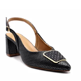 Black Formal Sling Back 085436