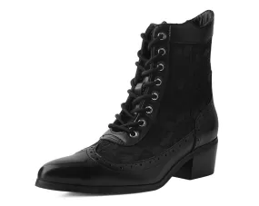 Black Victorian Anarchic Pointed Boot