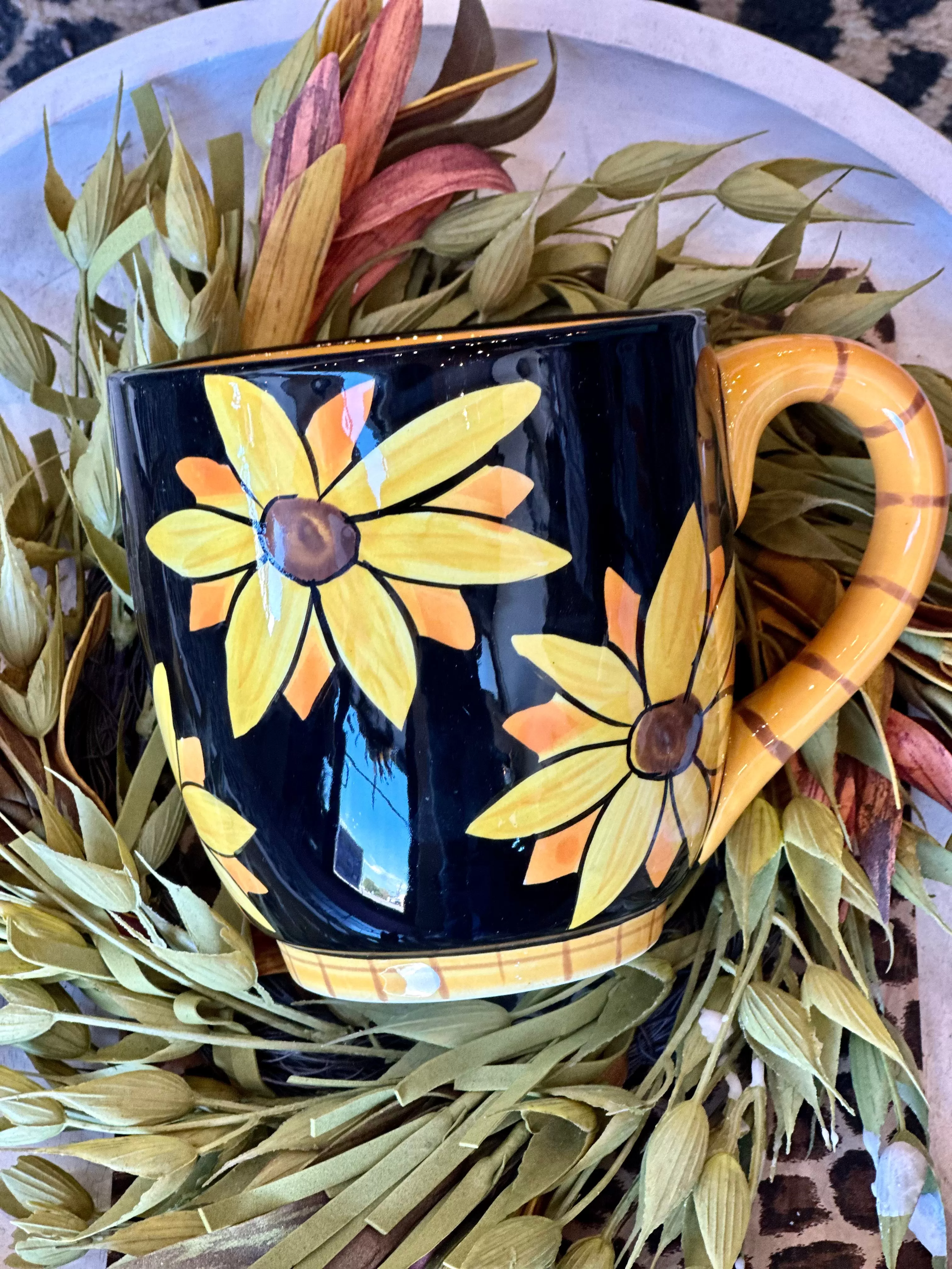 Bloom with Grace Sunflower Mug