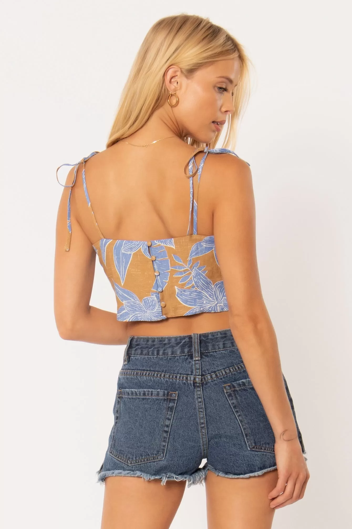 Blue Hawai'i Crop Top