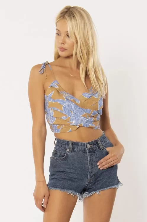 Blue Hawai'i Crop Top