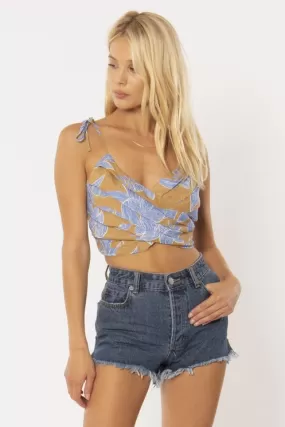 Blue Hawai'i Crop Top