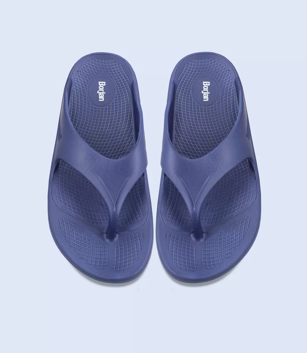 BM5296-BLUE-Men Flip flop