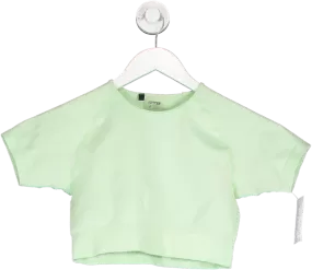 Bo   Tee Green Short Sleeve Crop Top UK S