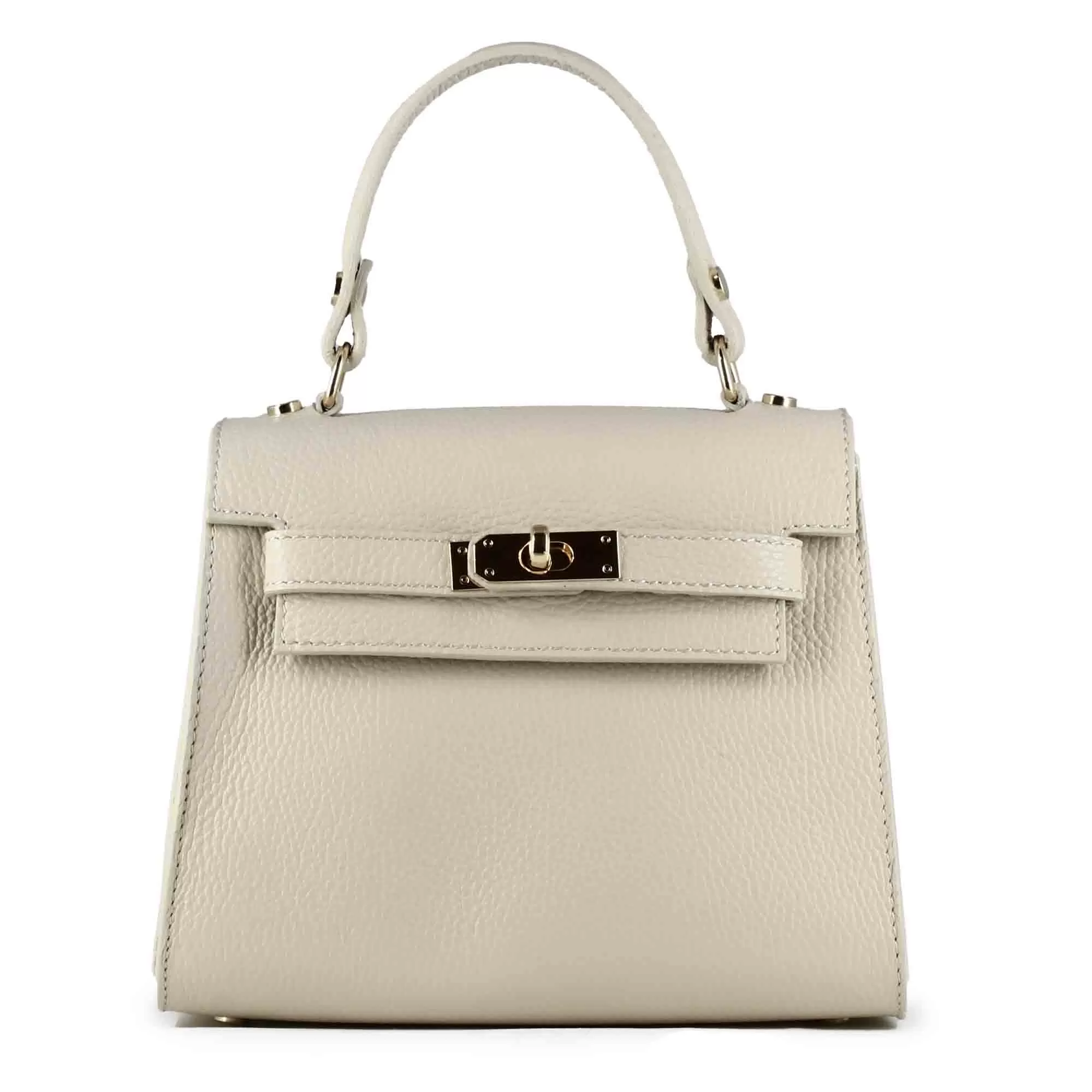 Borsa a mano Lady K da donna in pelle colore beige