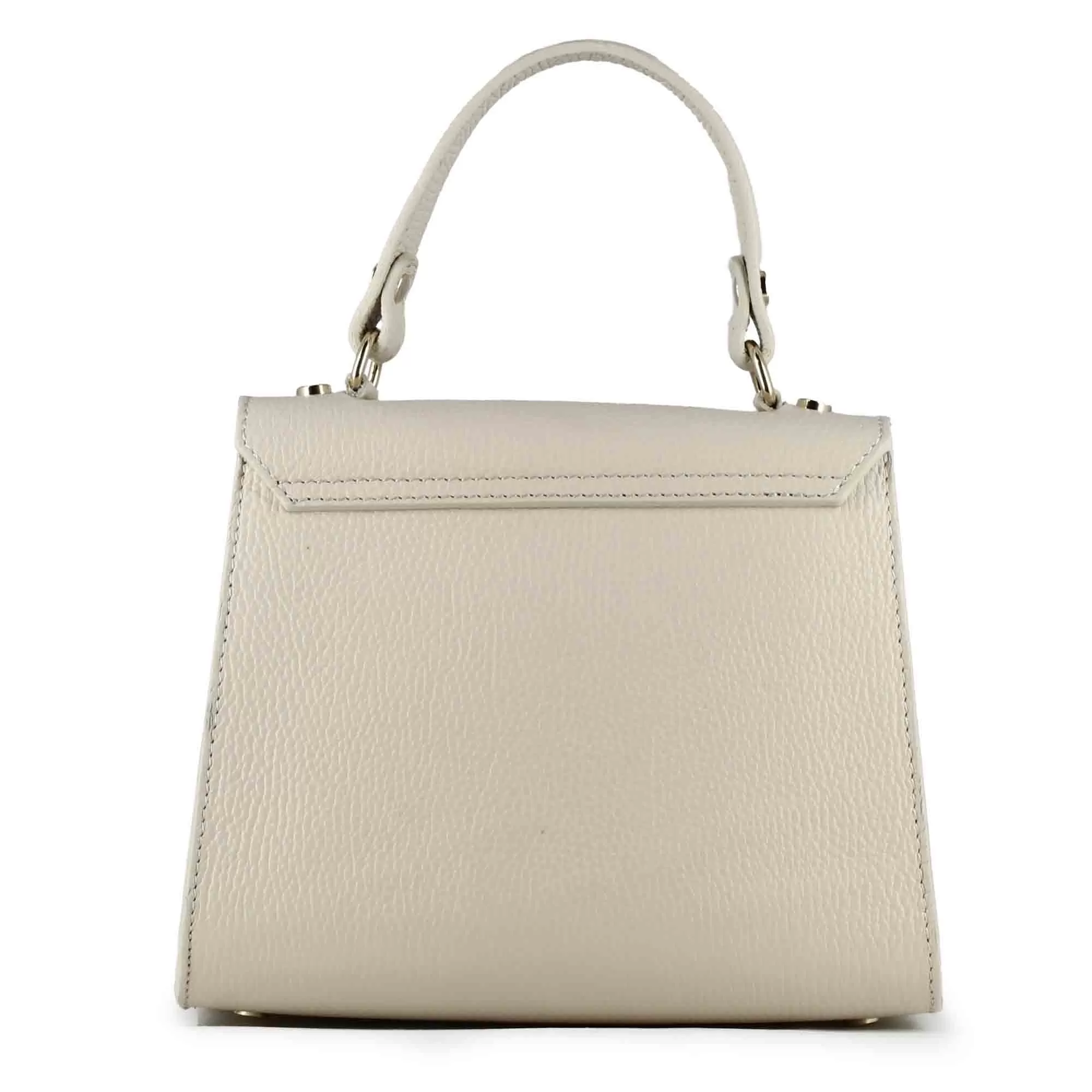 Borsa a mano Lady K da donna in pelle colore beige