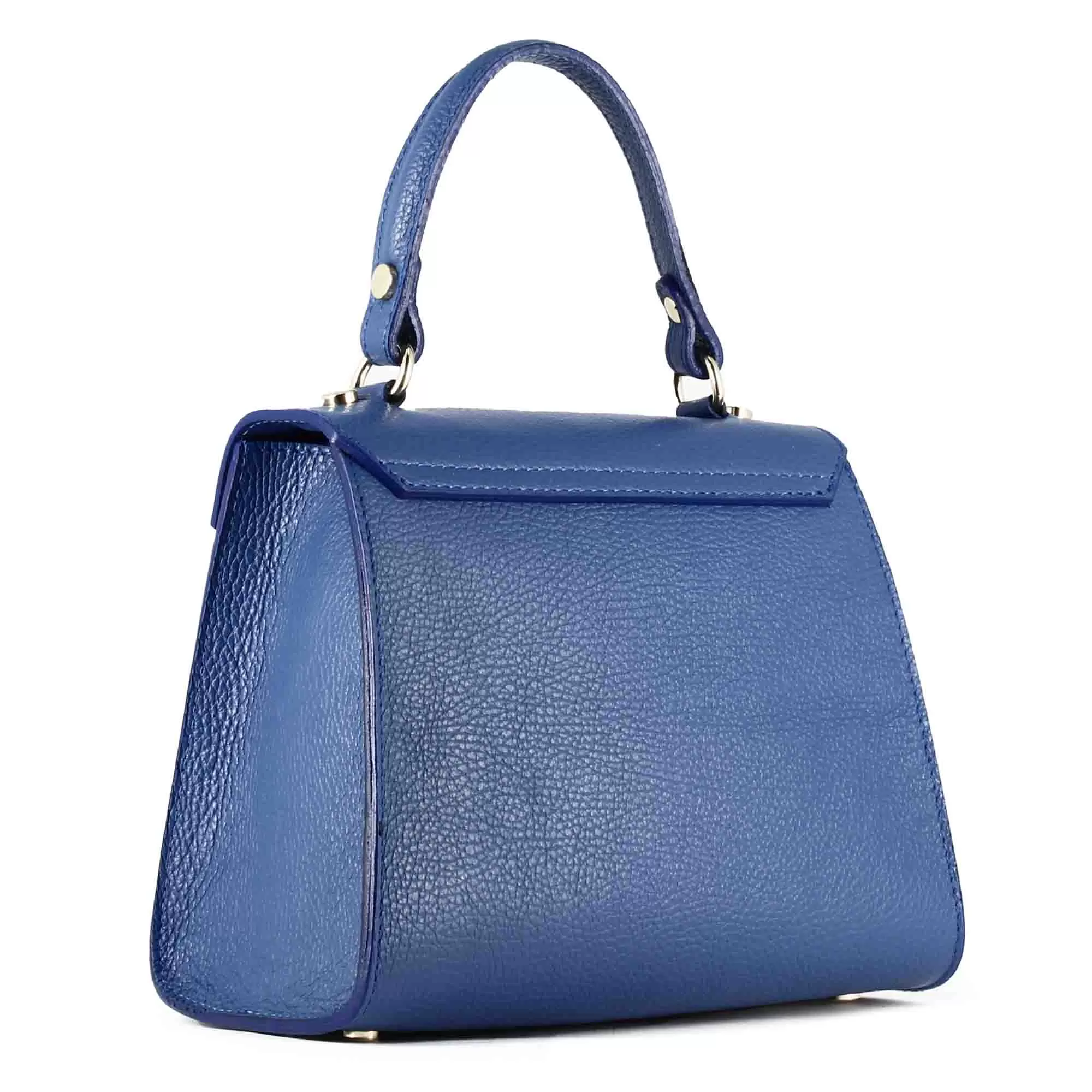 Borsa a mano Lady K da donna in pelle colore blu