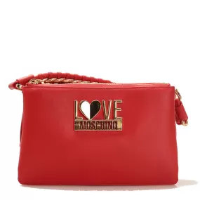 Borsa Donna a Spalla e Tracolla LOVE MOSCHINO linea Wanderlust colore Rosso