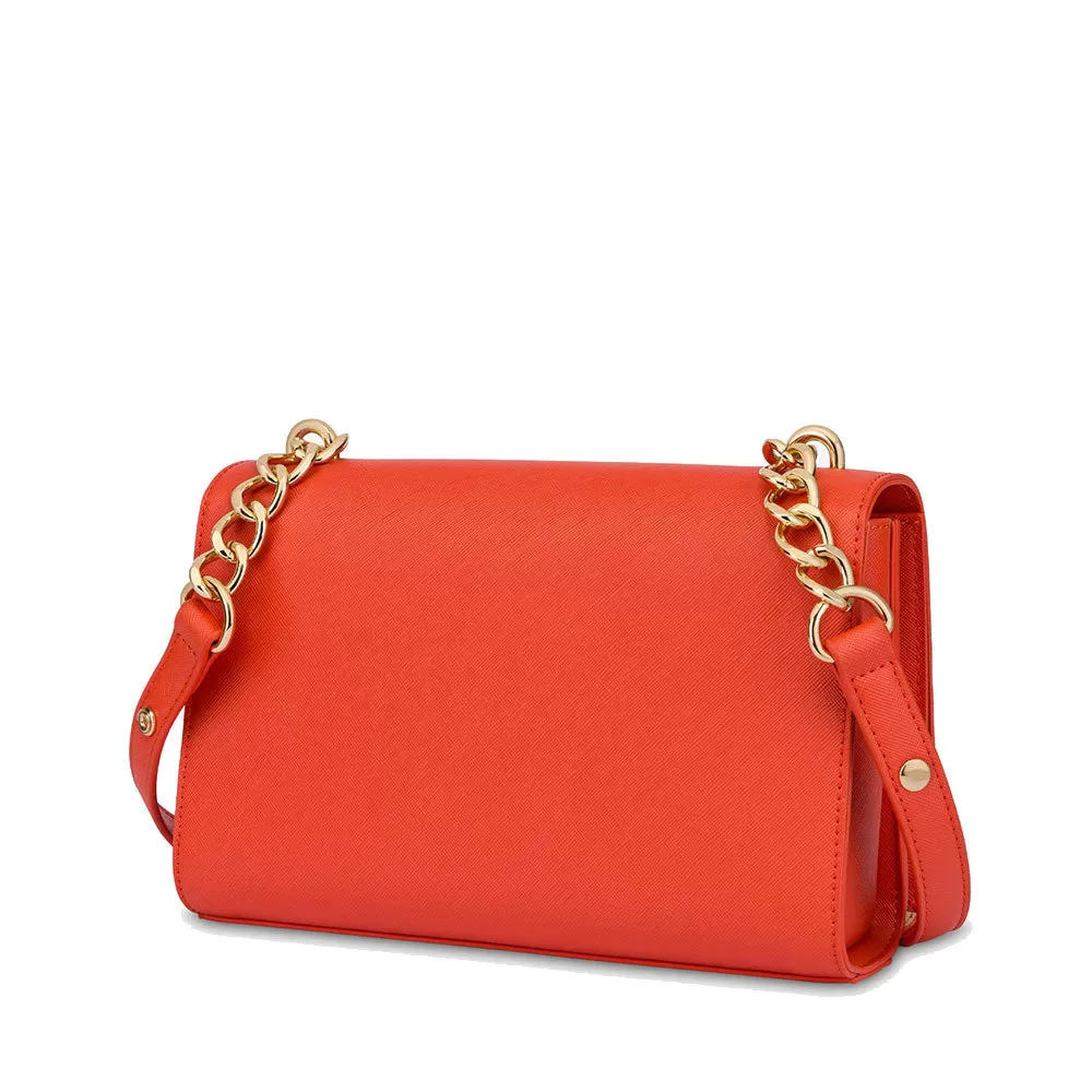 Borsa Donna a Spalla LOVE MOSCHINO linea Casual Chic color Ruggine