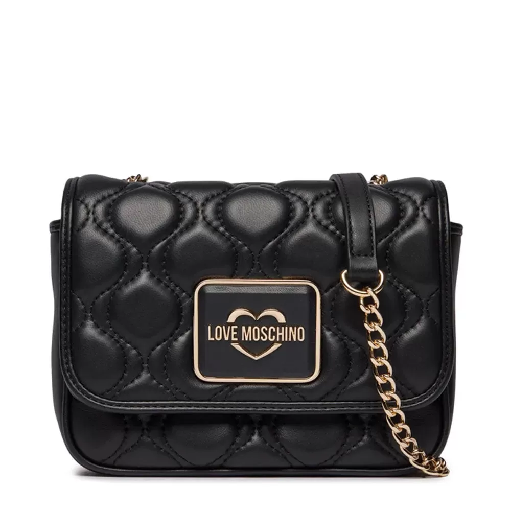 Borsa Donna a Tracolla LOVE MOSCHINO in Pelle Trapuntata colore Nero