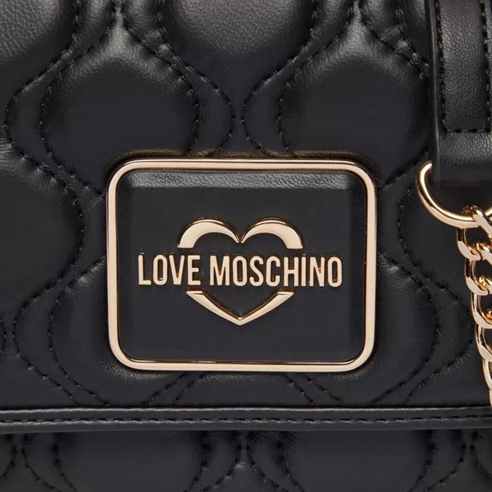 Borsa Donna a Tracolla LOVE MOSCHINO in Pelle Trapuntata colore Nero