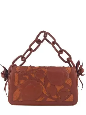 Bottega Veneta Limited Edition Floral Leather Applique Bag