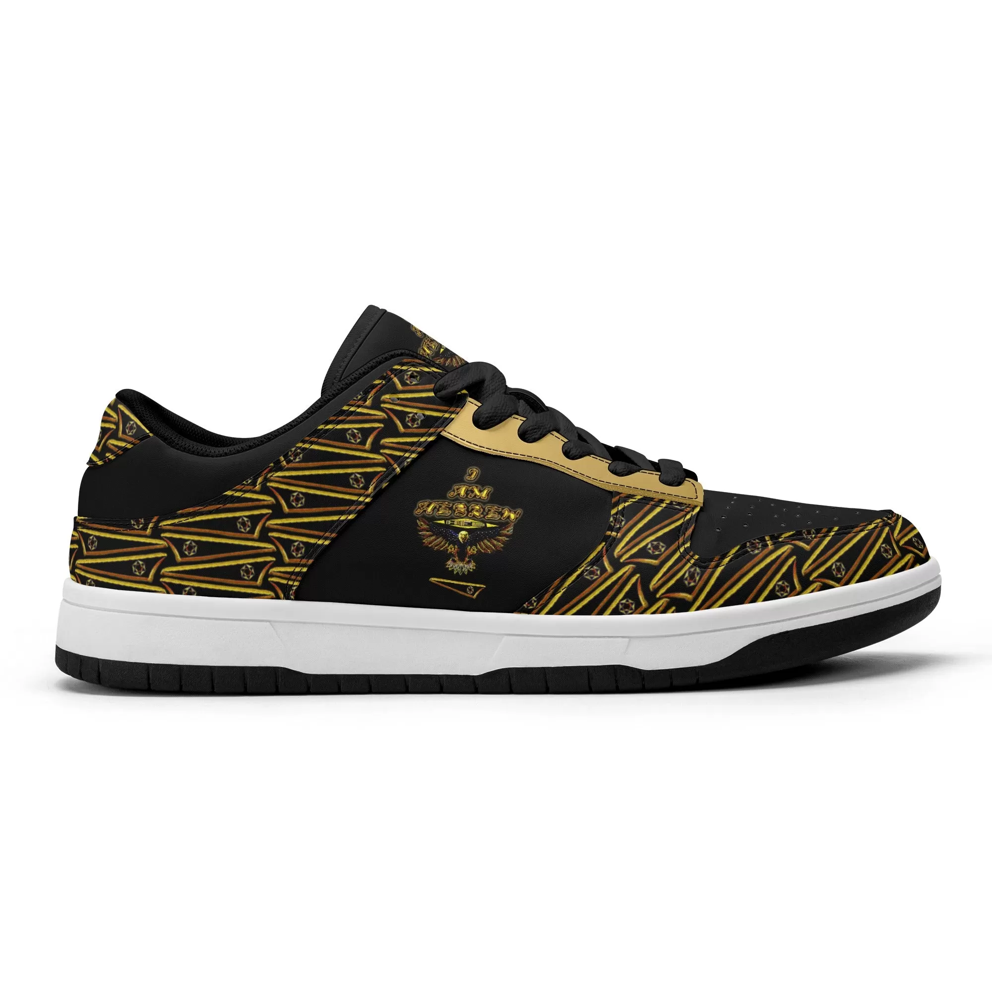 BREWZ Elected Ladies Dunk Stylish Low Top Leather Sneakers