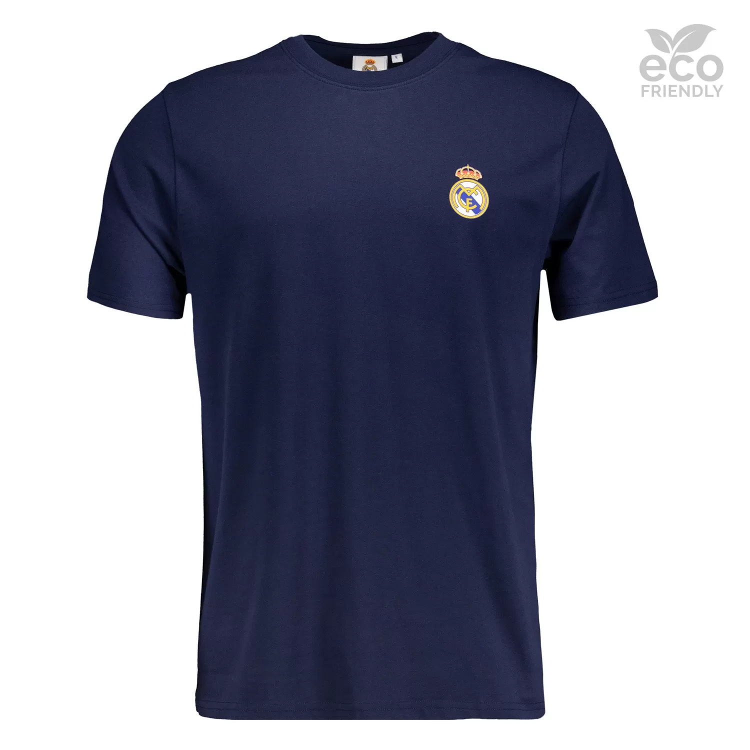 Camiseta Azul Hombre ECO Essentials Real Madrid Escudo Color