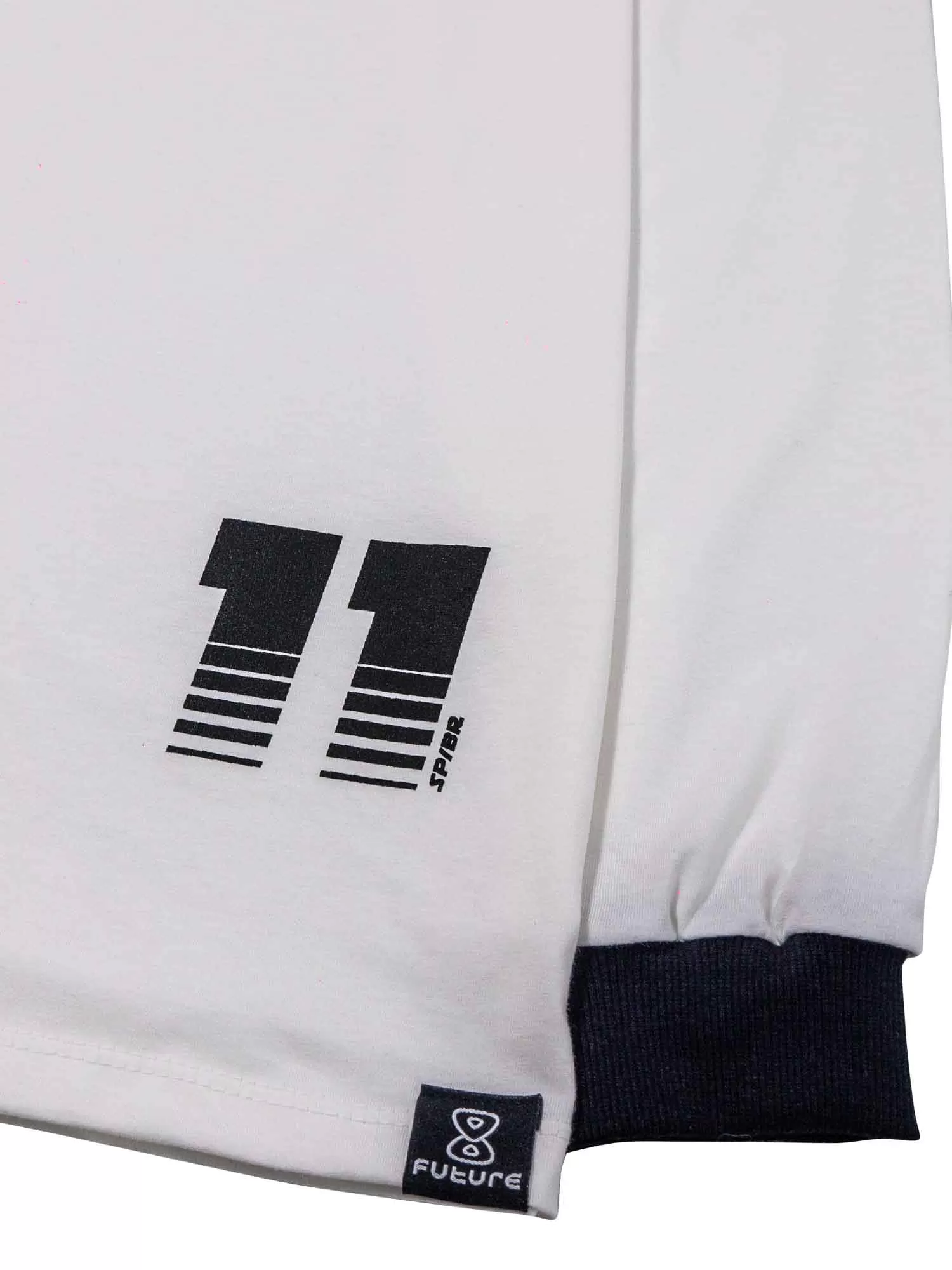 Camiseta Future Manga Longa City Players Off White