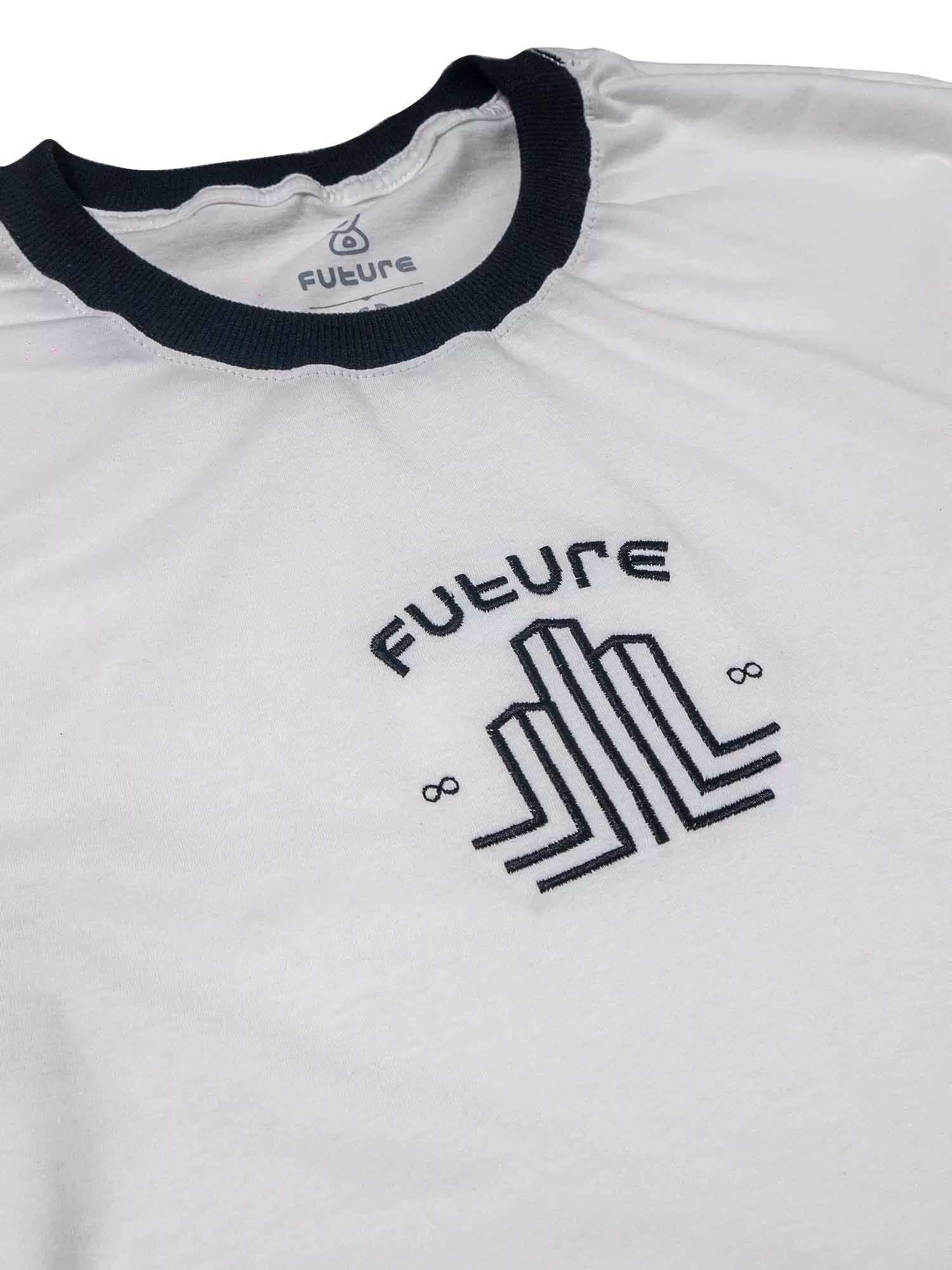 Camiseta Future Manga Longa City Players Off White