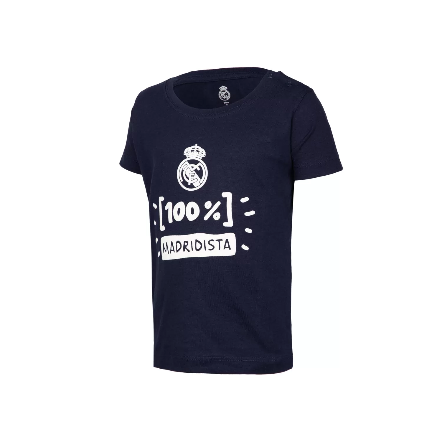 Camiseta "100% Madridista" Azul Marino Infantil Real Madrid