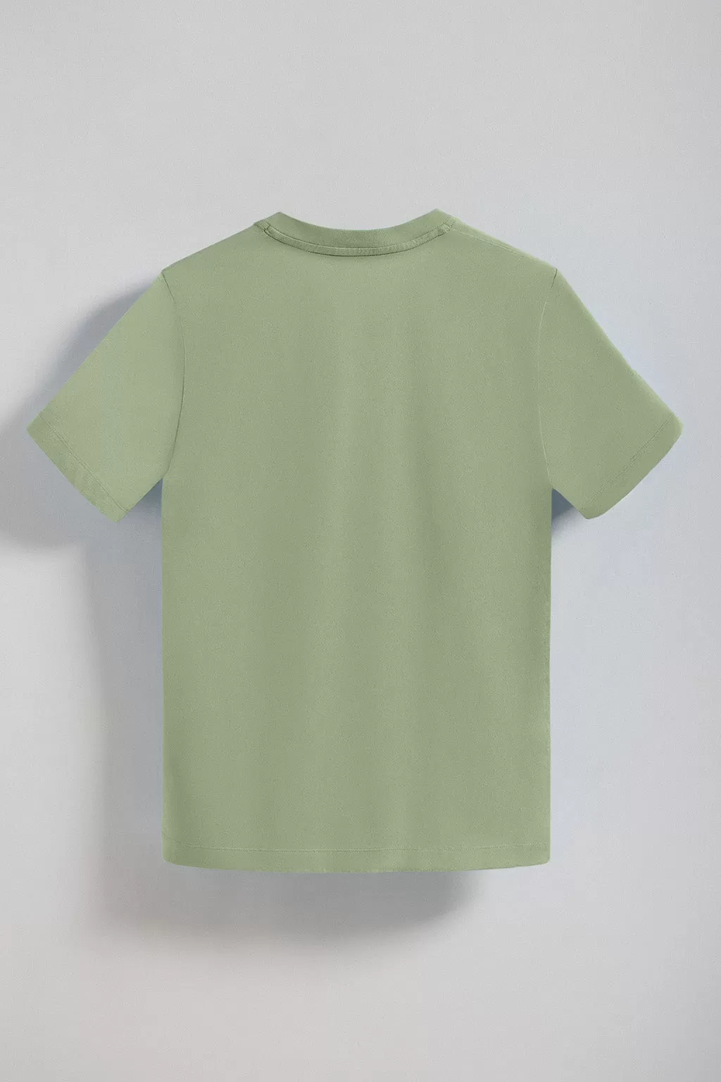 Camiseta verde jade de cuello de pico y manga corta con bordado Rigby Go