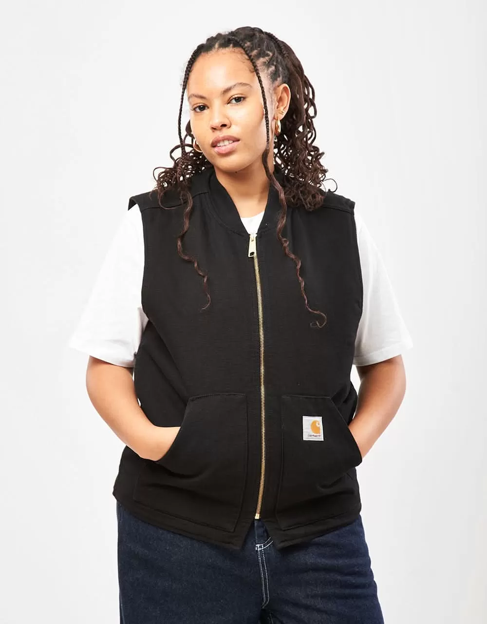 Carhartt WIP Classic Vest - Black (Rinsed)