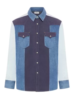 CHEMISE WESTERN PATCHWORK