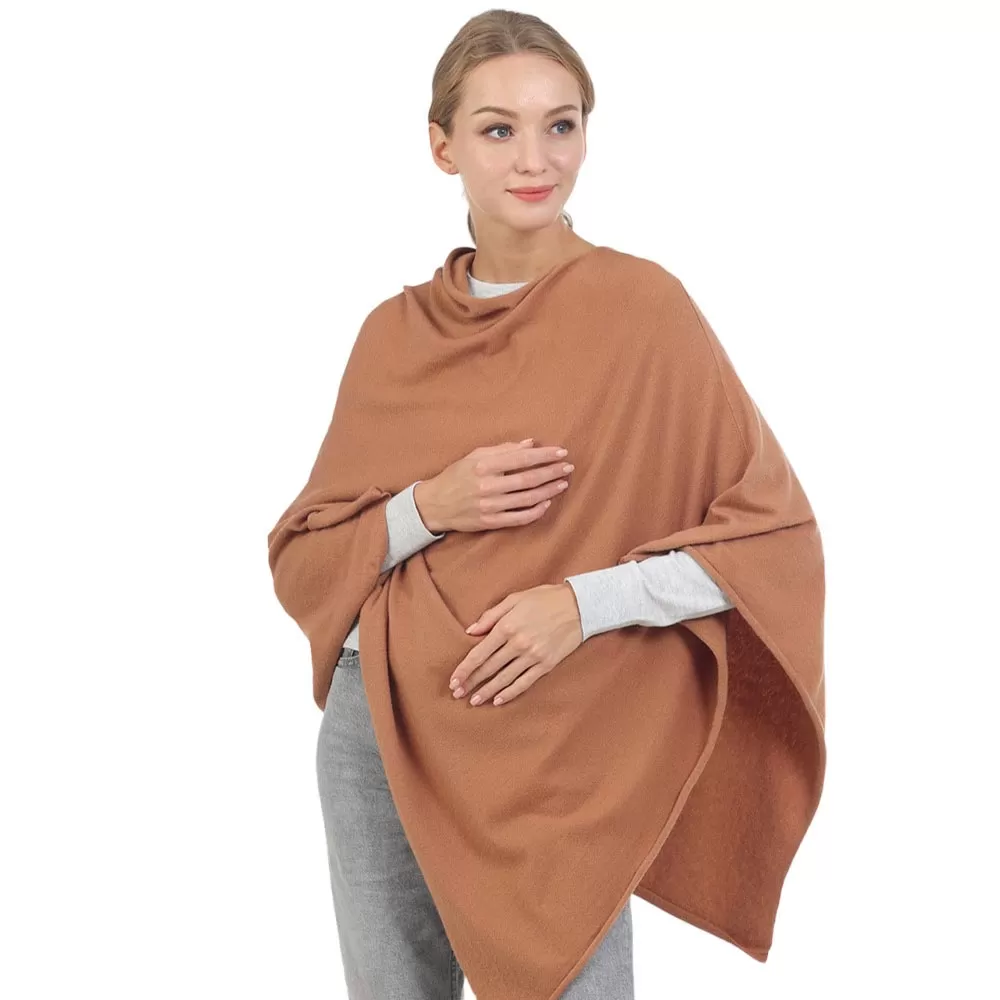 Chic Solid Poncho