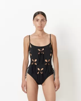 Chilla Petal One Piece in Black