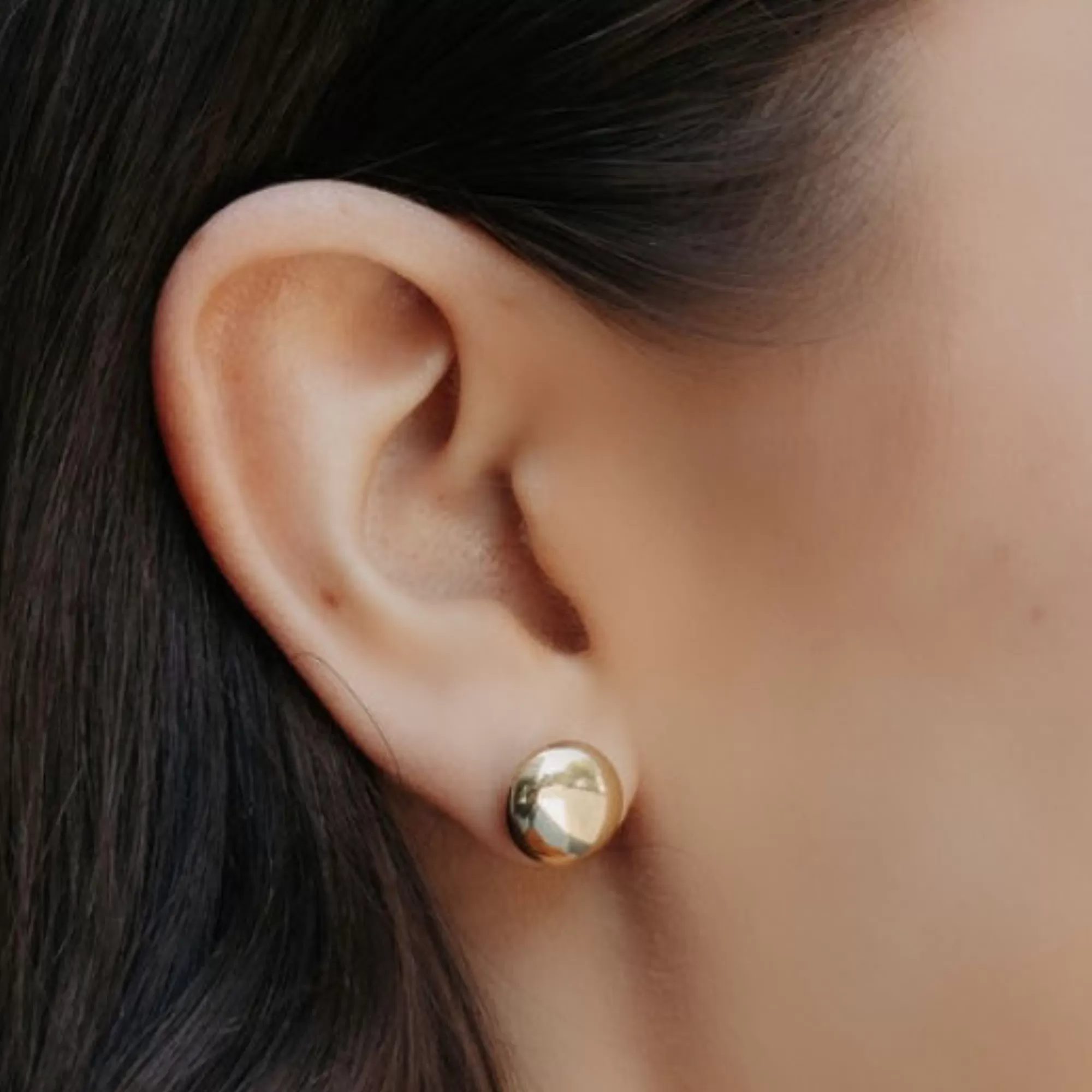 Classic 11mm Button Earrings