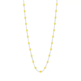 Classic Gigi Lemon necklace, White Gold, 16.5"